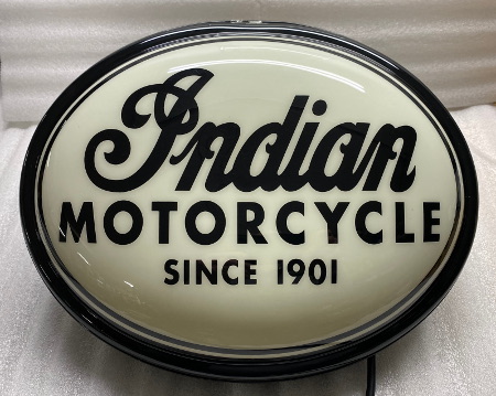 Indian Gilroy Dealer Sign 1999-2003 Indian Chief Scout Spirit Vintage Illuminated